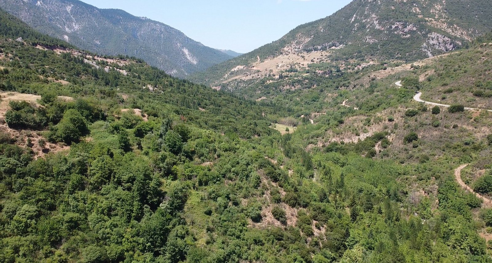 Valley and ridges